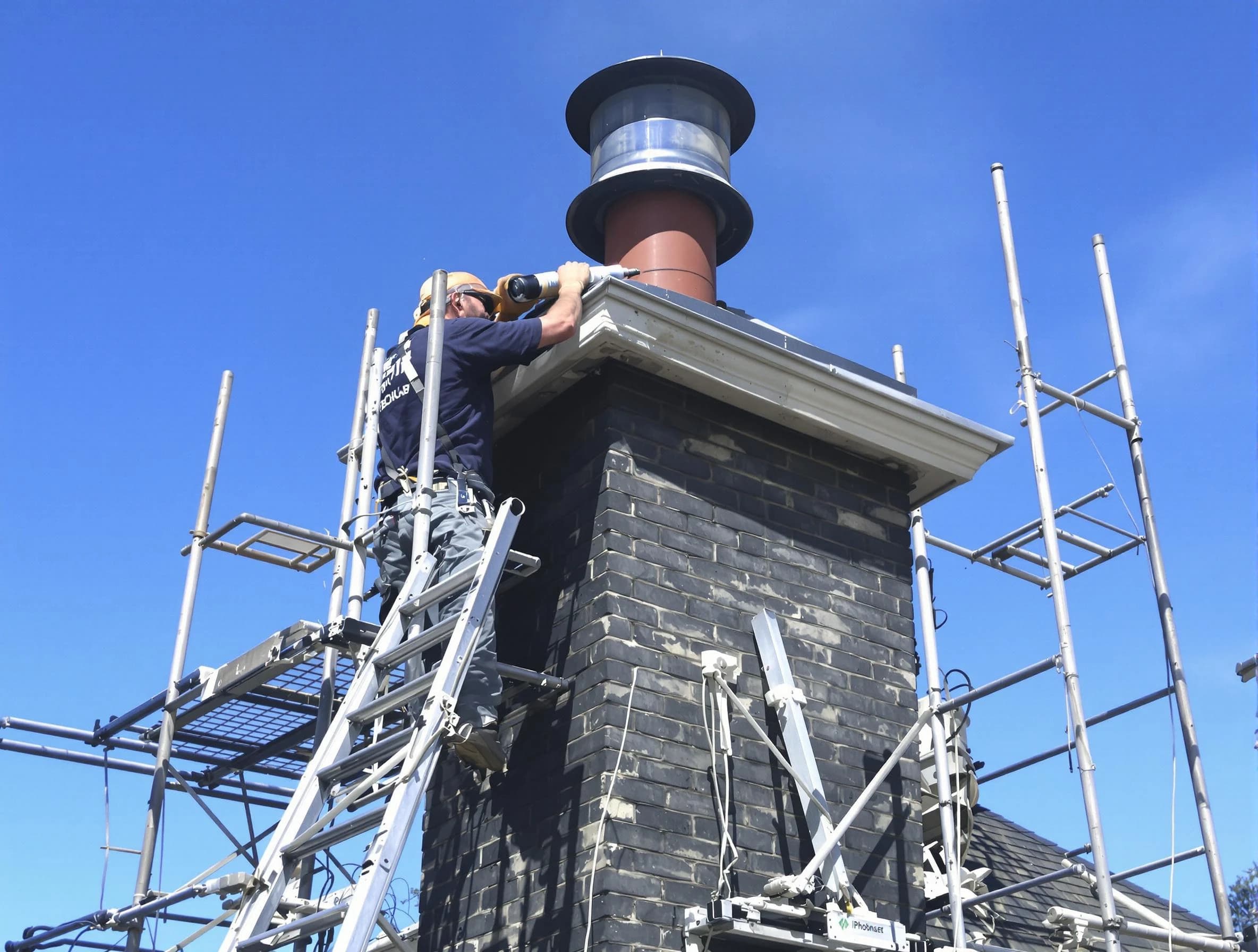 Sturdy chimney crown finished by Riverdale Chimney Sweep in Riverdale, UT