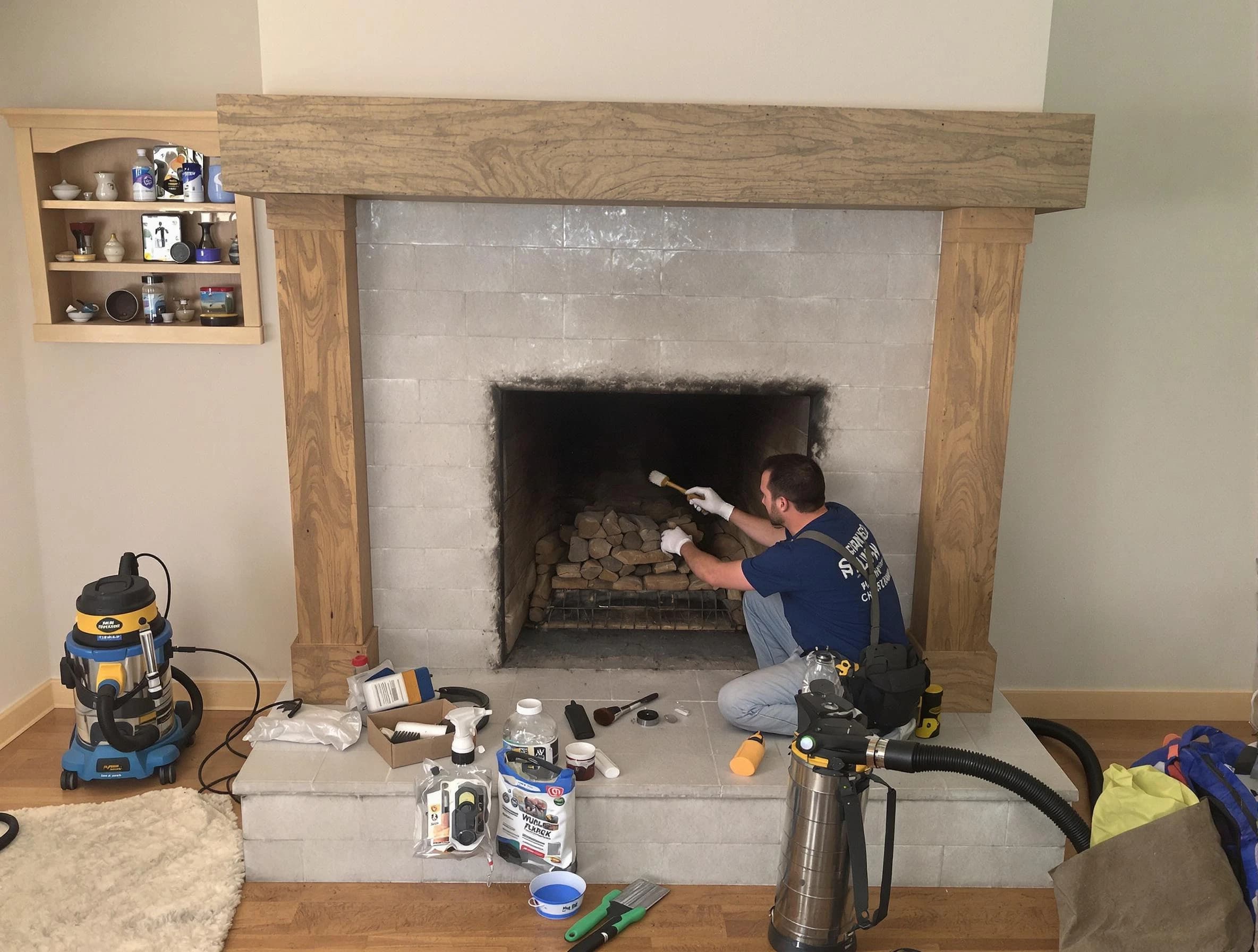 Detailed creosote removal process by Riverdale Chimney Sweep in Riverdale, UT