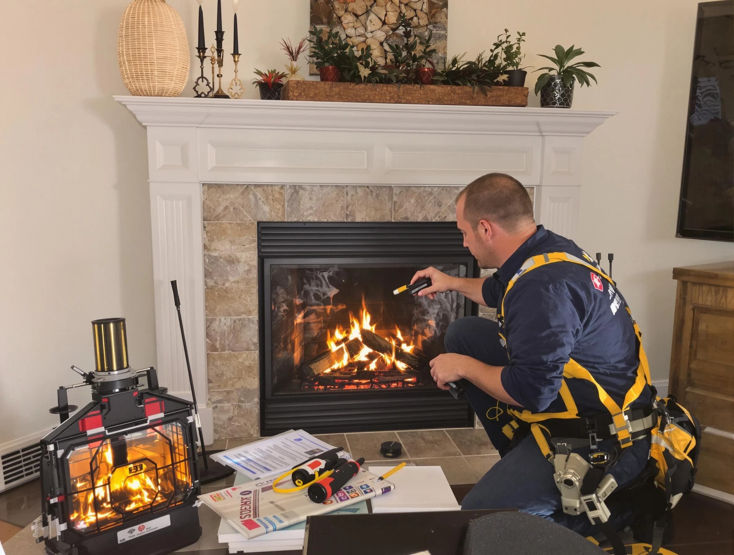 Safety-focused fireplace inspection by Riverdale Chimney Sweep in Riverdale, UT