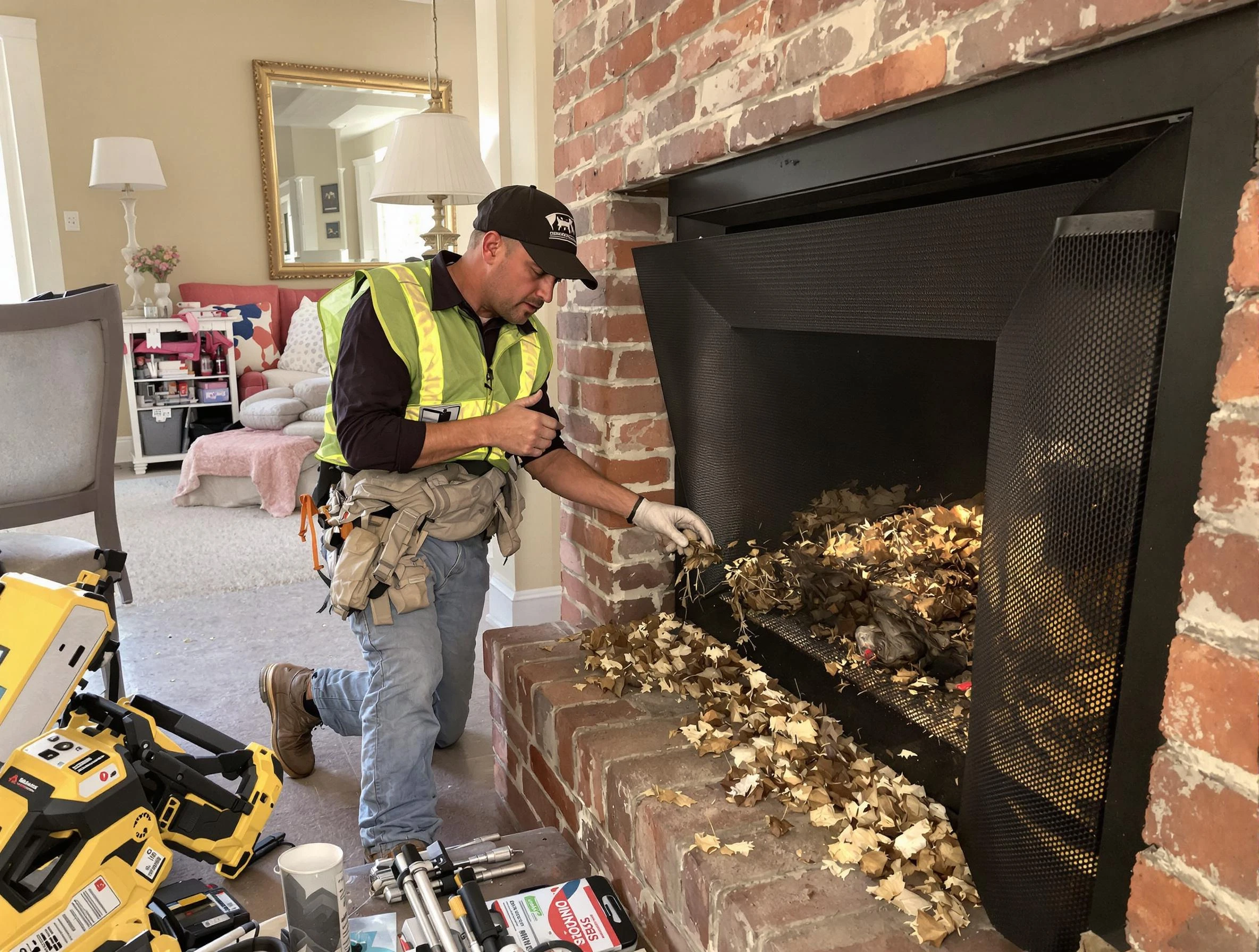 Safe screening installation by Riverdale Chimney Sweep in Riverdale, UT
