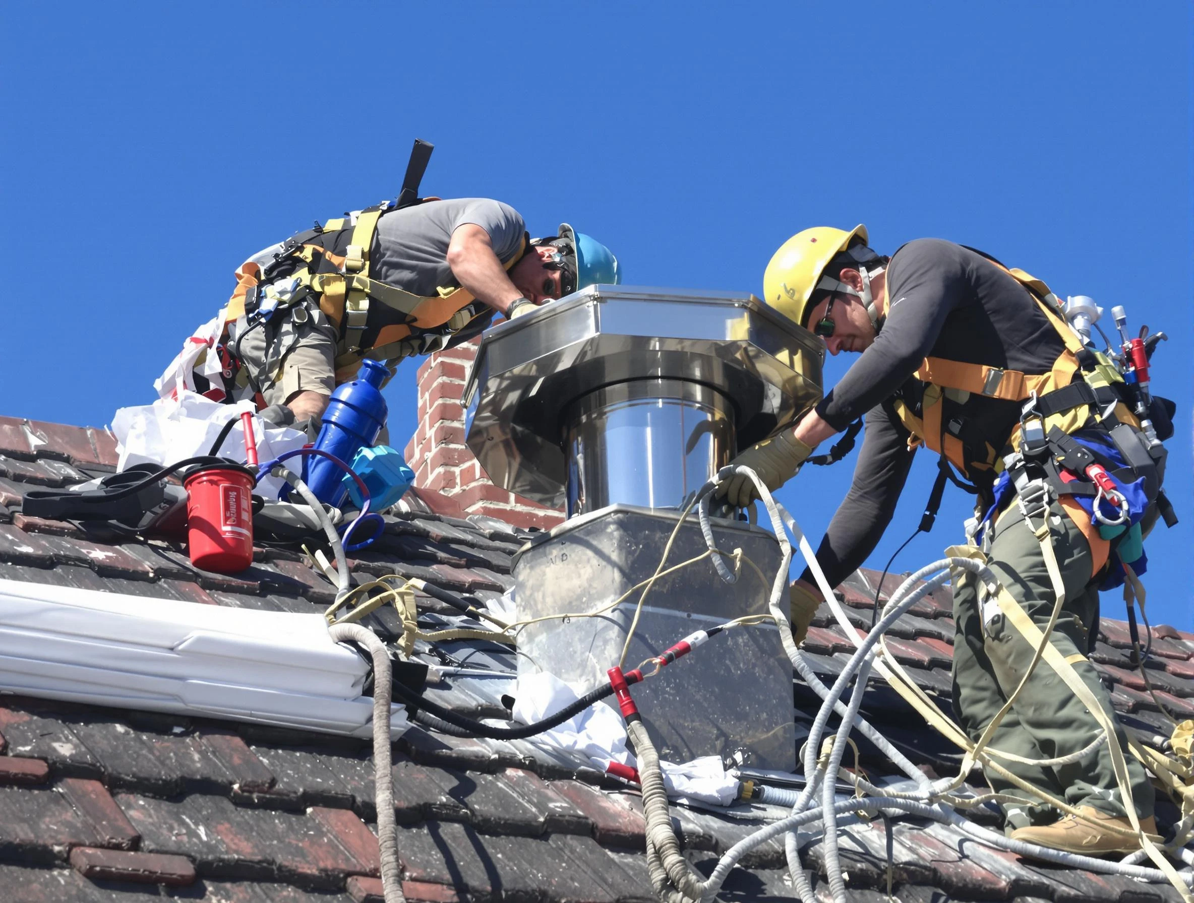 Protective chimney cap installed by Riverdale Chimney Sweep in Riverdale, UT