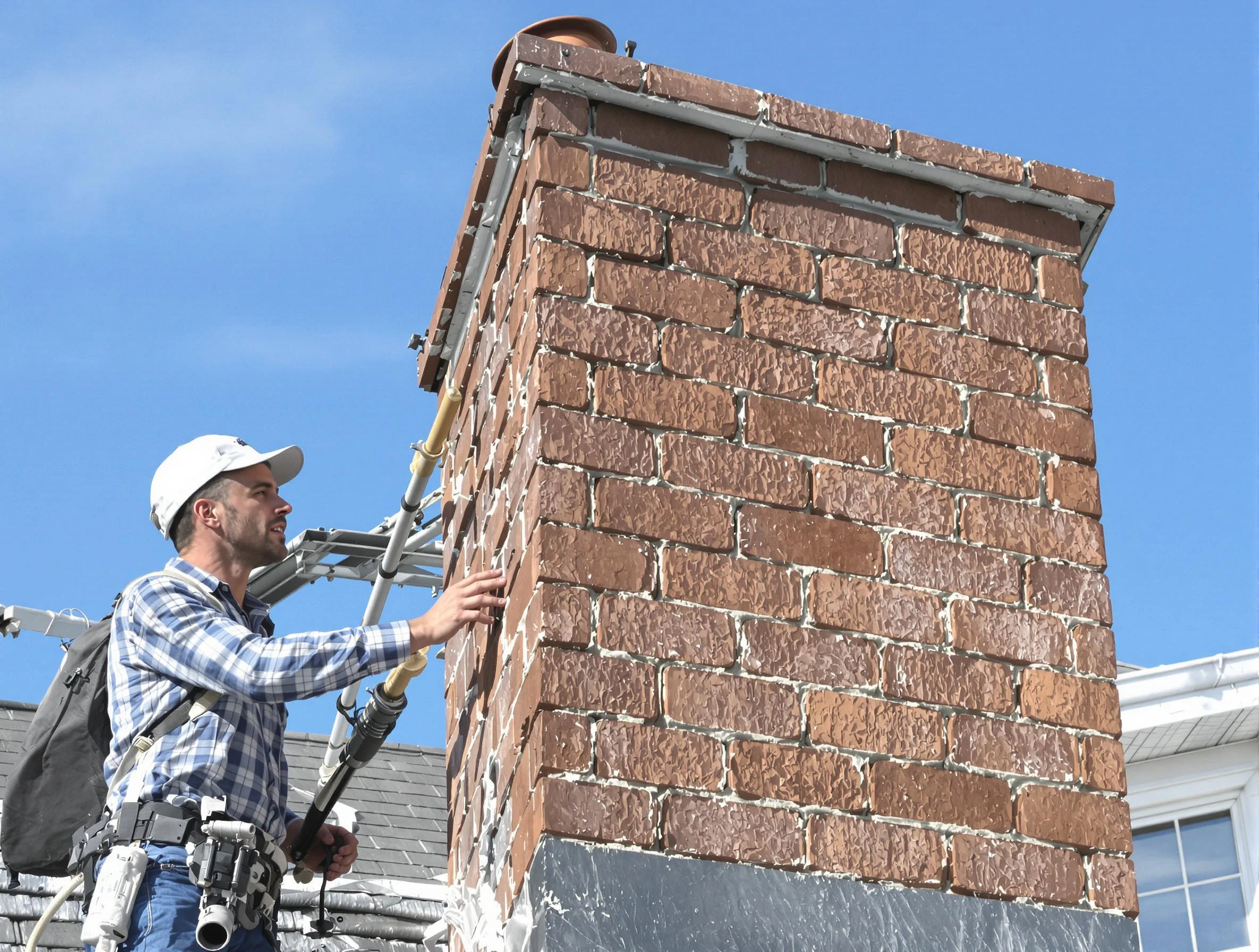 Brickwork for a chimney rebuild by Riverdale Chimney Sweep in Riverdale, UT